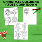 Christmas Countdown Coloring Pages for Kids | Kids Coloring Pages | Christmas Coloring Pages | Christmas Activities | Christmas Crafts