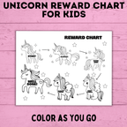 Unicorn Reward Chart for Kids | Sticker Chart for Kids | Toddler Chore Chart