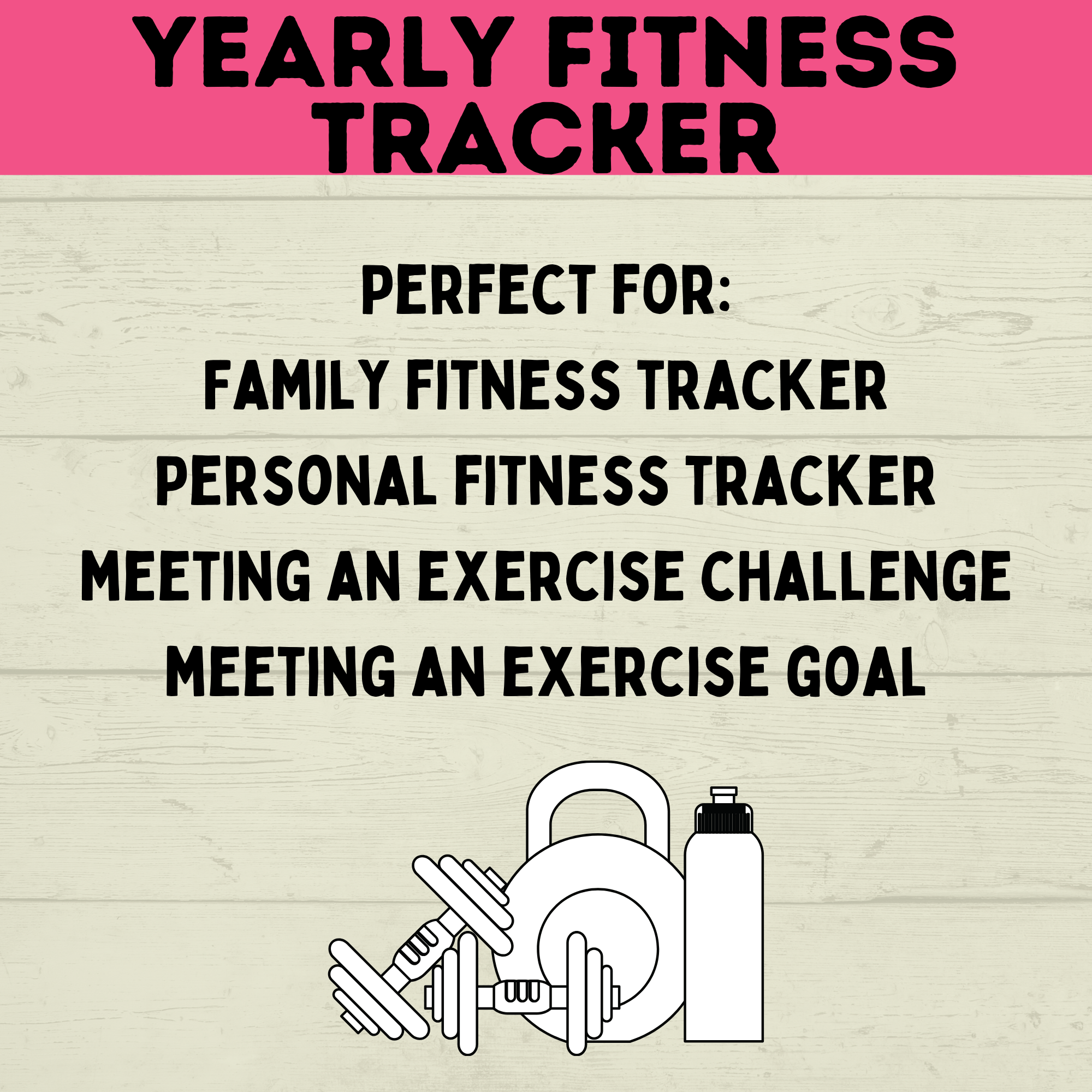 Kid's Fitness Tracker | Kid's Exercise Log | Exercise Chart for Kids | Family Exercise Tracker | Exercise Minutes | PE Tracker | Yearly