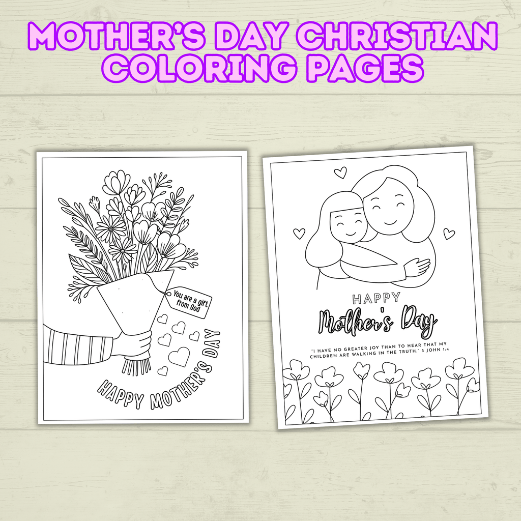 Mother's Day Christian Coloring Pages