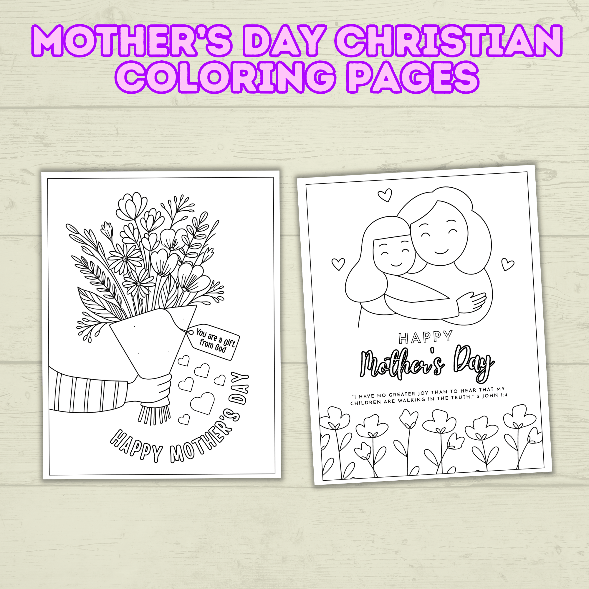 Mother's Day Christian Coloring Pages
