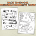 Free Back to School Christian Coloring Pages for Kids and Families
