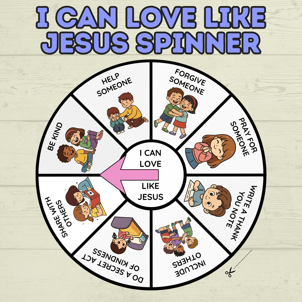 I  Can Love Like Jesus Craft, Valentine's Day Christian Craft, Sunday School Craft, Bible Craft, Bible Lesson