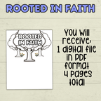 Faith Handprint Craft, Rooted In Faith Handprint Craft, Sunday School Craft, Bible Craft, Christian Craft, Homeschool, Preschool, VBS