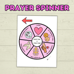 Prayer Spinner Craft, Prayer Craft, Kids Crafts, Sunday School Crafts, Christian Activity