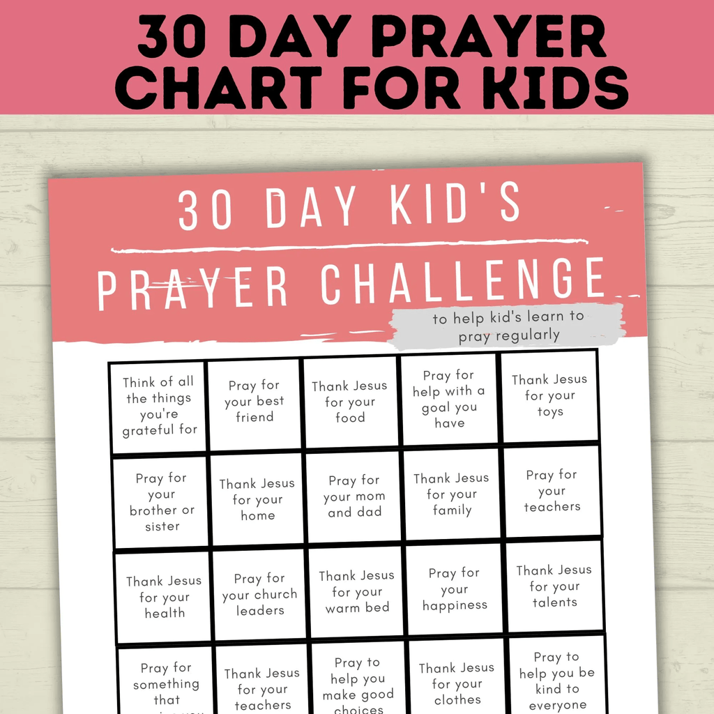Prayer Printable for Kids, Prayer Cube, Prayer Prompts, Prayer Guide, Prayer Calendar, Prayer Activity Sheets, Prayer List, Prayer Rainbow