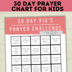 Prayer Printable for Kids, Prayer Cube, Prayer Prompts, Prayer Guide, Prayer Calendar, Prayer Activity Sheets, Prayer List, Prayer Rainbow