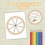 Pi Day Craft, Sunday School Craft, Christ Craft, Pie Craft, Pi Day Activity, Spinner Craft