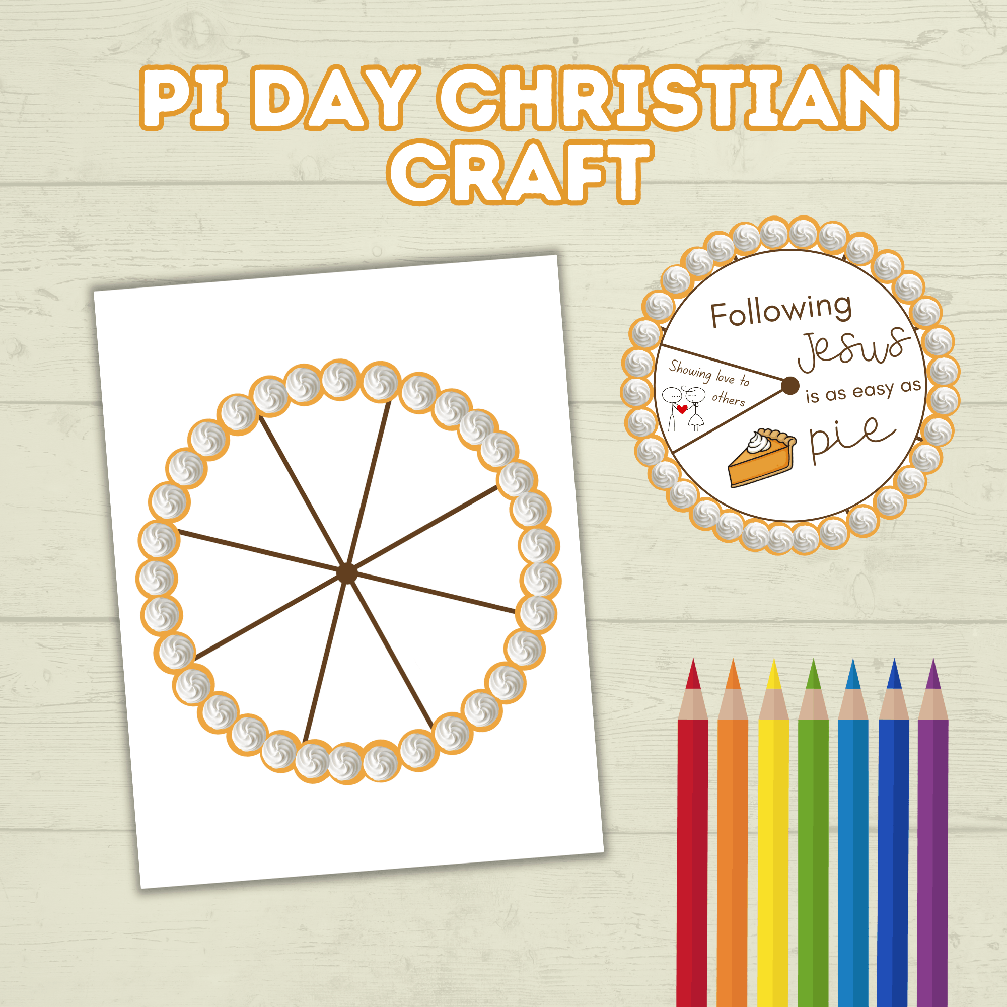 Pi Day Craft, Sunday School Craft, Christ Craft, Pie Craft, Pi Day Activity, Spinner Craft