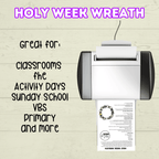 Holy Week Story Craft, Holy Week Wreath, Palm Sunday Bible Craft, Easter Week Craft, He is Risen, LDS Activities, Sunday School Craft