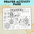 Prayer Activity Page for Kids | Sunday School Activity Page | Teach kids to Pray | Prayer Activities | Prayer Craft | Kids Crafts | Digital