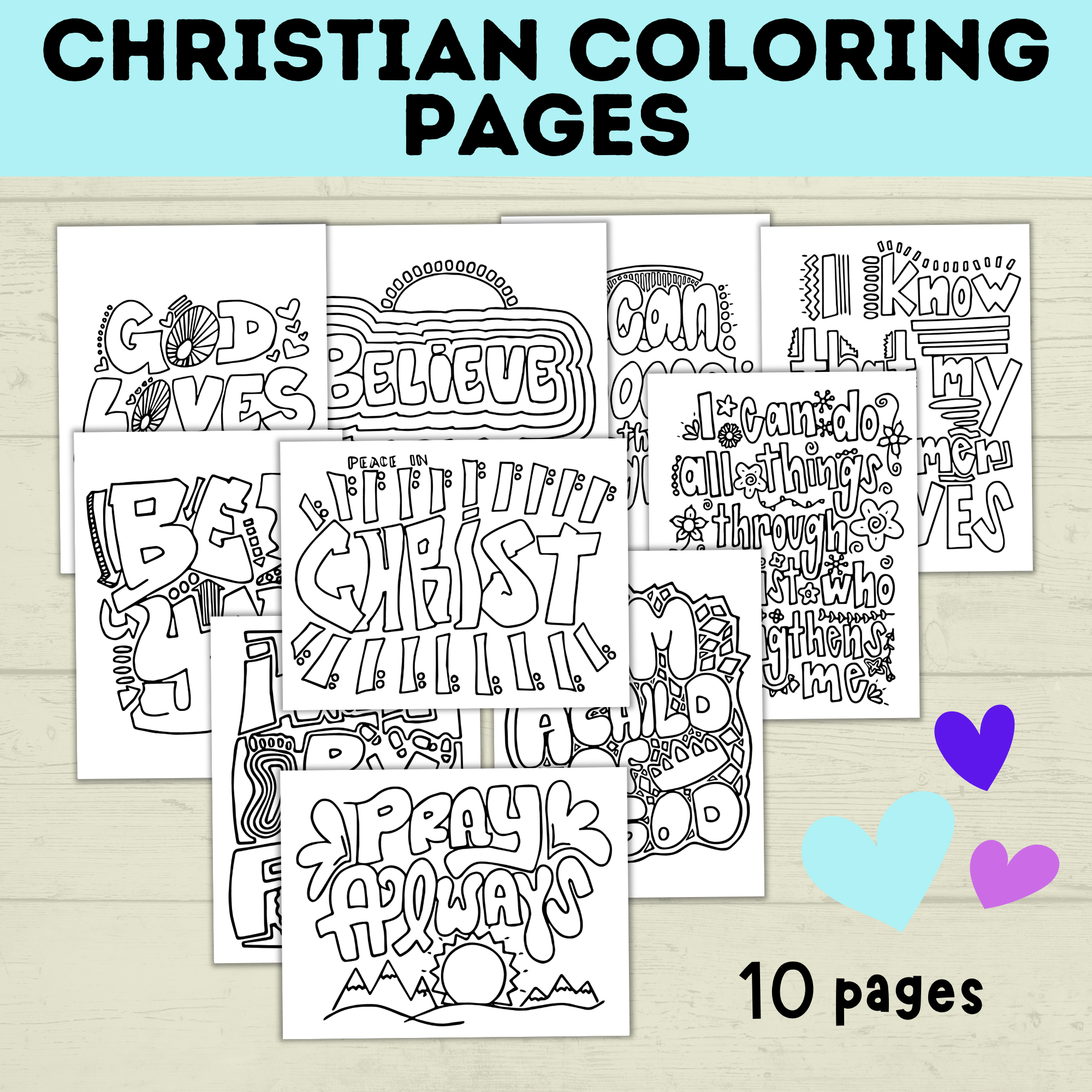 Inspirational Christ Coloring Pages