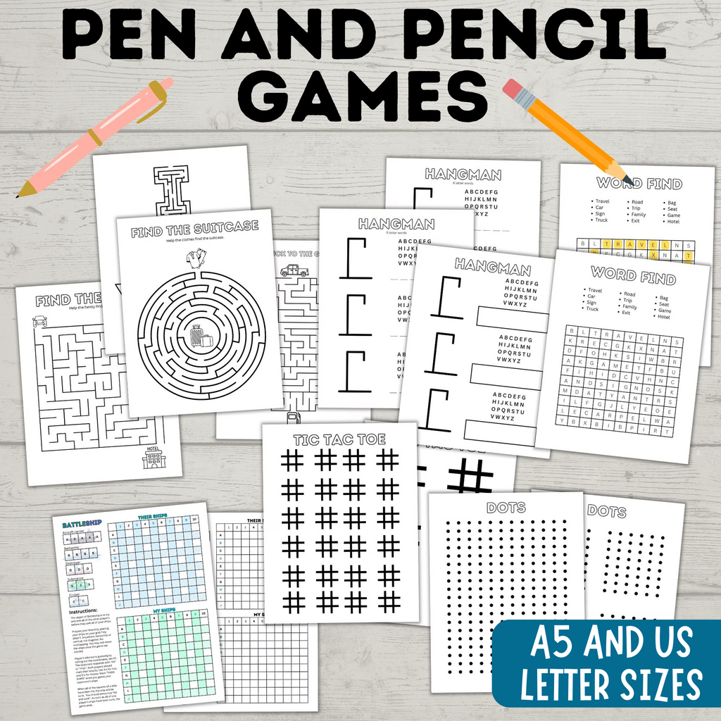 Ultimate Travel Bundle for Kids and Family | Travel Games | Travel Activities | Travel Printables | Family Travel | Kids Games