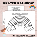 Prayer Rainbow | Prayer Craft | Prayer Activity | Prayer worksheets | Kids prayer activities | Teach Kids to Pray | Sunday School Activity