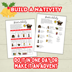Build a Paper Christmas Nativity Scene Activity Printable for Kids