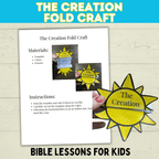 7 Days of Creation Bible Story Sunday School Craft for Kids, Old Testament