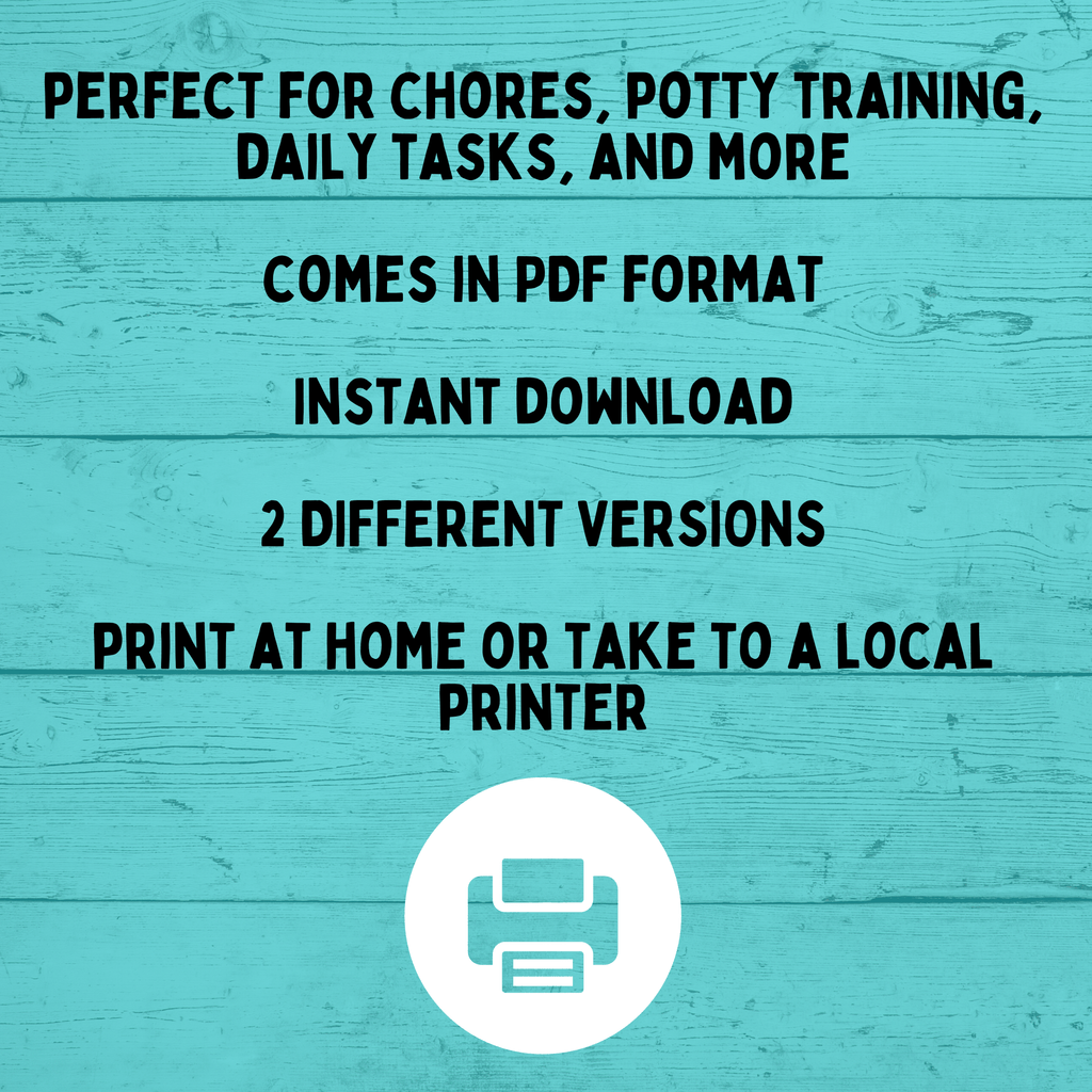 Pokemon Reward Chart for Kids and Toddlers | Reward Chart | Chore Chart | Kids Chart | Potty Training Chart | Instant Download | PDF