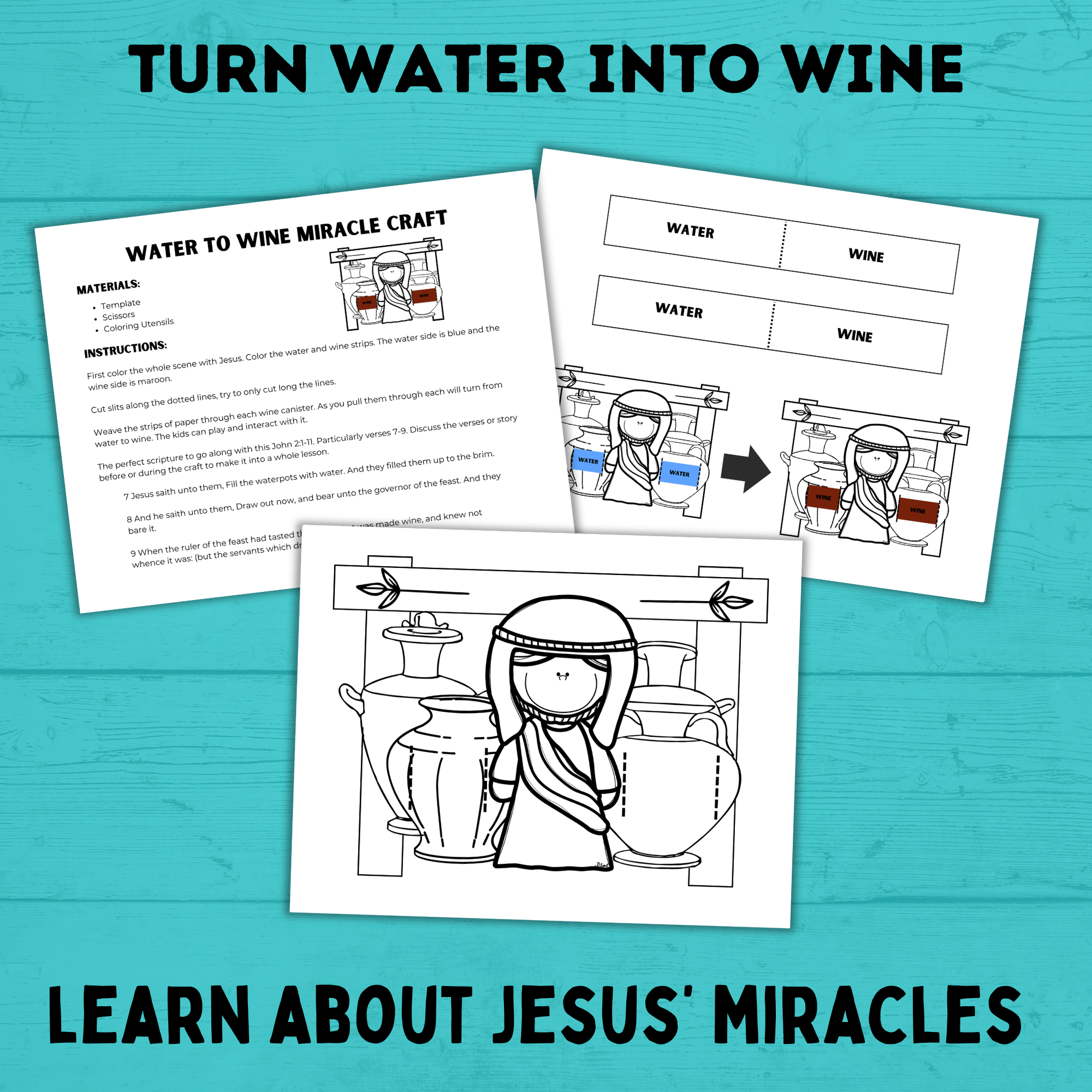 Sunday School Activities | Sunday School Crafts Bundle | Sunday School Lesson | Sunday School Printable | Bible Activities for Kids | VBS |