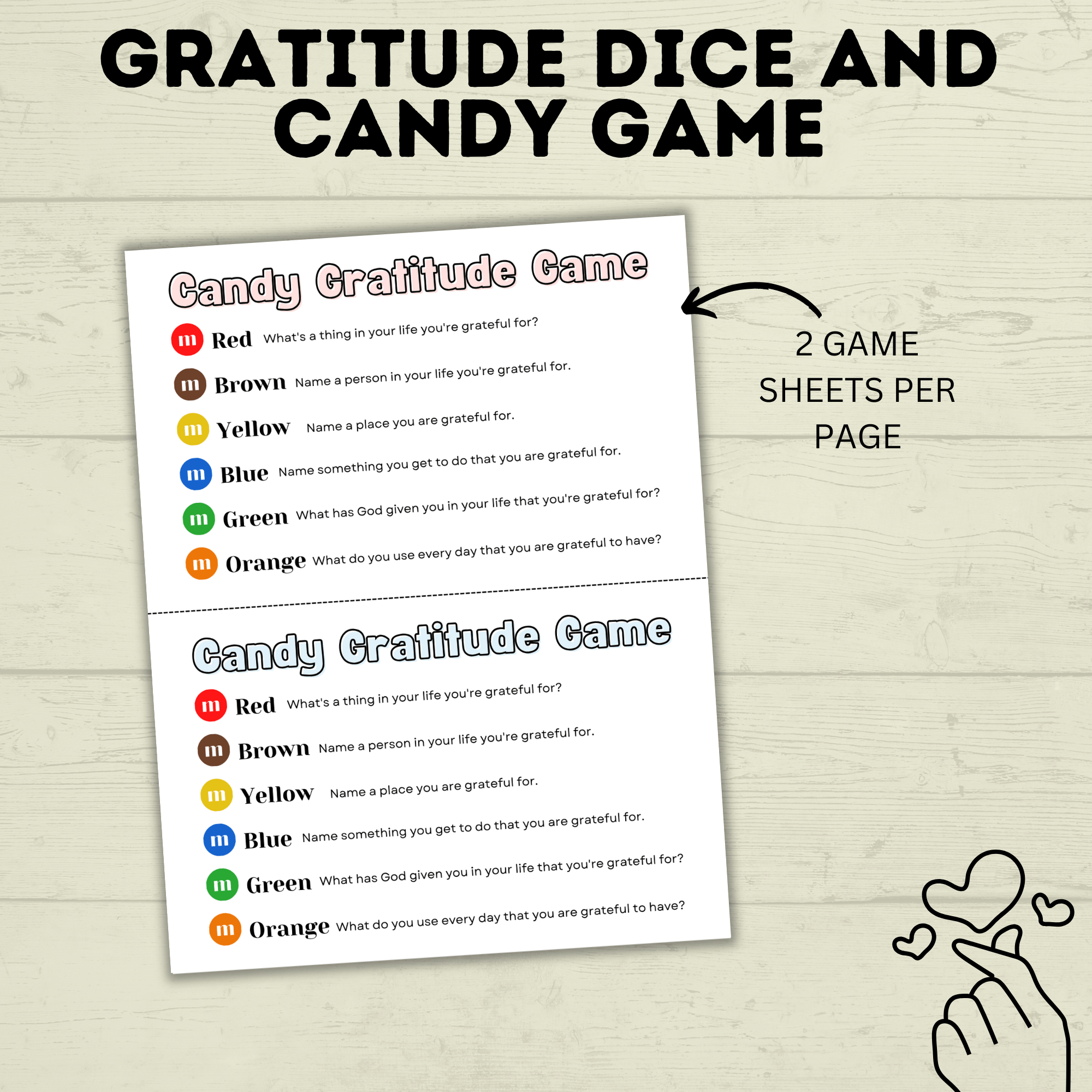 Thanksgiving Game | Thanksgiving Dice Gratitude Game