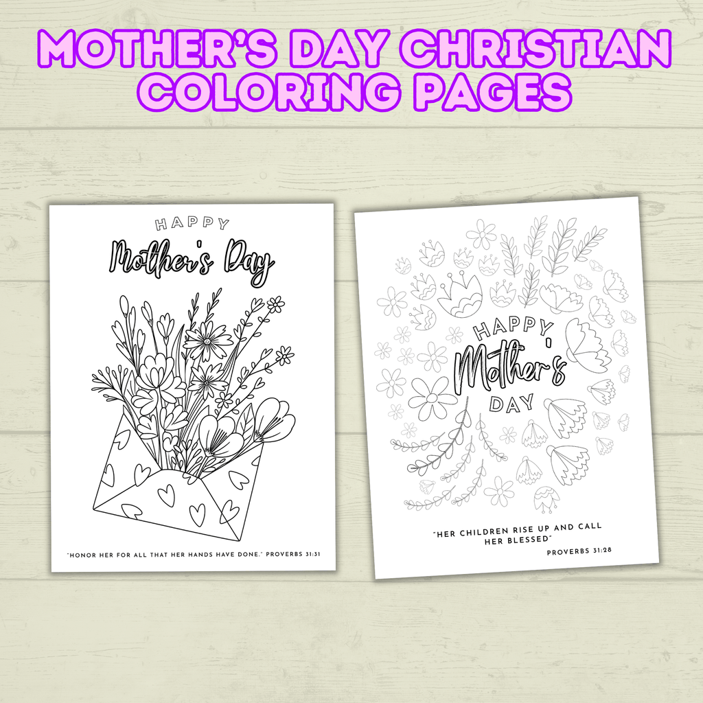 Mother's Day Christian Coloring Pages