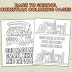 Free Back to School Christian Coloring Pages for Kids and Families