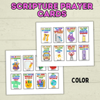 Back to School Prayer Cards, Scripture Verse Cards, Christian cards, Kids Prayer Card, First Day of School, Lunchbox Cards, Mini Prayer Card