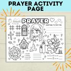 Prayer Printable for Kids, Prayer Cube, Prayer Prompts, Prayer Guide, Prayer Calendar, Prayer Activity Sheets, Prayer List, Prayer Rainbow