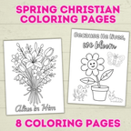 FREE Christian Spring Coloring Pages for Kids