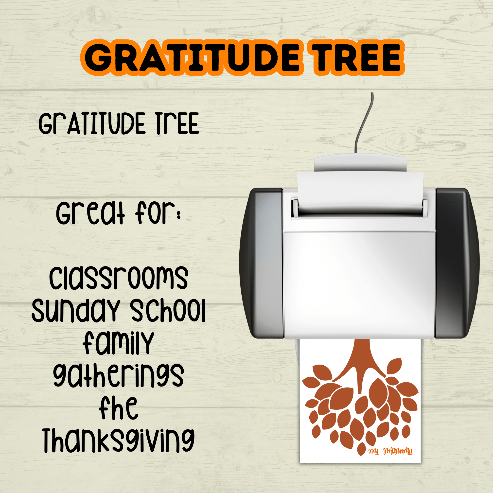 Gratitude and Thankful Tree Craft for Kids