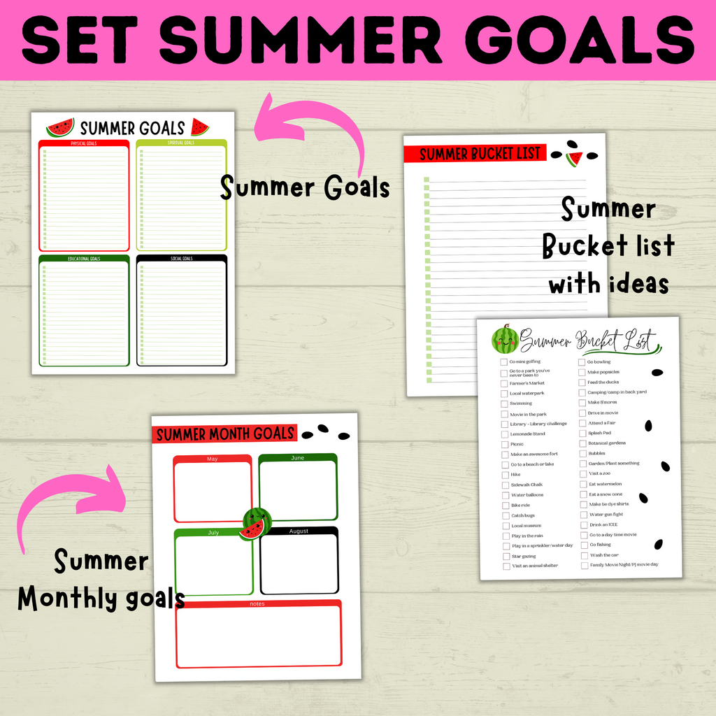 Summer Planner | Summer Schedule | Summer Activities | Summer Printable | Summer Fun | Chore Chart | Sample Schedule | Activity Ideas