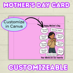 Funny Mother's Day Card, Mother Quote, Mom Quotes, What Mom Says, Humor Mom Card, Mom Gift, Family Card, Wife Card, Card from Siblings