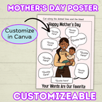 Mother's Day Keepsake Quotes Poster and Card, Personalized Fill in the blank Mom, Funny Gift for Mom, Mother's Day Gift, Grandma Gift Funny