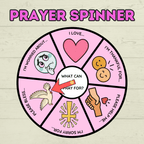 Prayer Spinner Craft, Prayer Craft, Kids Crafts, Sunday School Crafts, Christian Activity