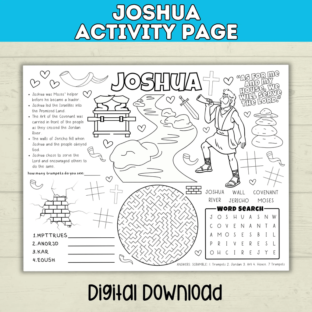 Moses Coloring Pages, Moses Activity Pack, Sunday School Activity, Bible Lesson, Old Testament, Genesis, Christian Craft, Moses and Exodus