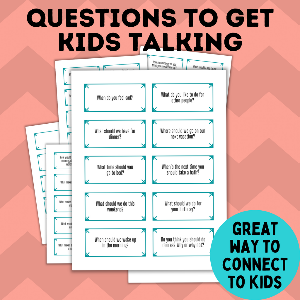 Questions for Kids to Get Them Talking | Kid's Question Cards | Bonding Questions for Kids