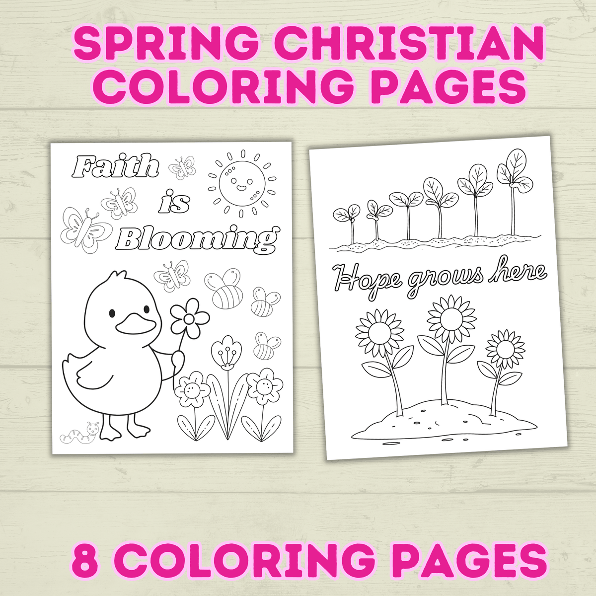 Spring Religious Coloring Pages FREE Christian Spring Coloring Pages for Kids – Paper Scissors Craft Blog