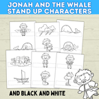 Jonah and the Whale, Biblical Characters Craft, Bible Story Lessons, Kids Ministry, Sunday