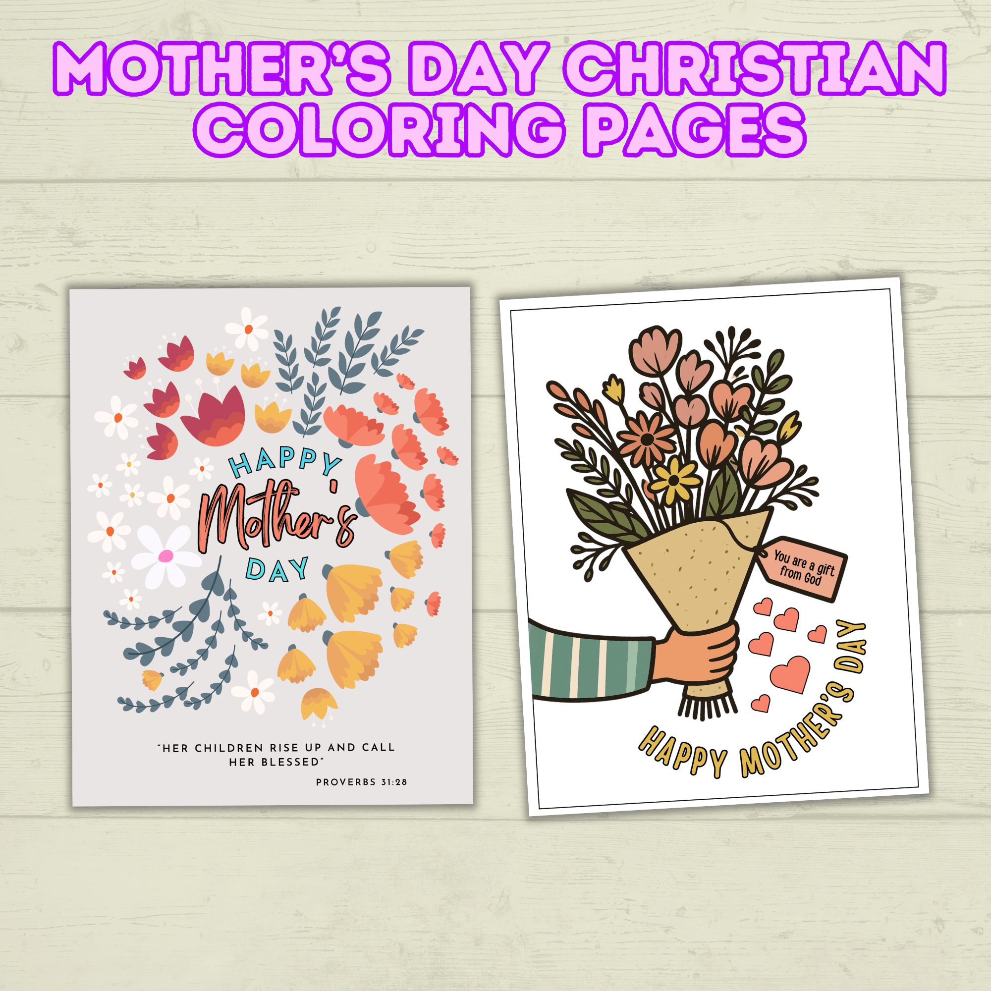 Mother's Day Christian Coloring Pages