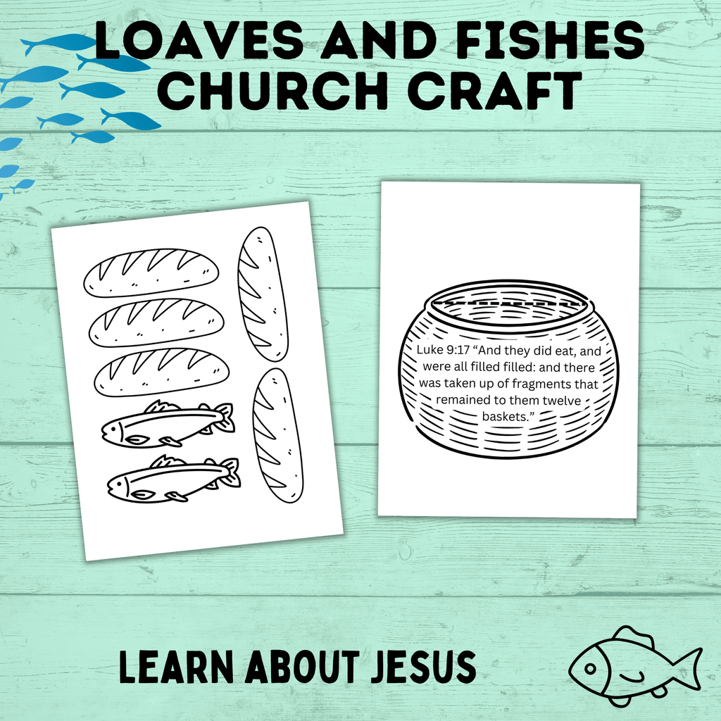 Loaves and Fishes Craft for Sunday School | Jesus Craft | Primary Craft | Sunday School Craft