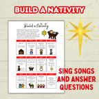 Build a Paper Christmas Nativity Scene Activity Printable for Kids