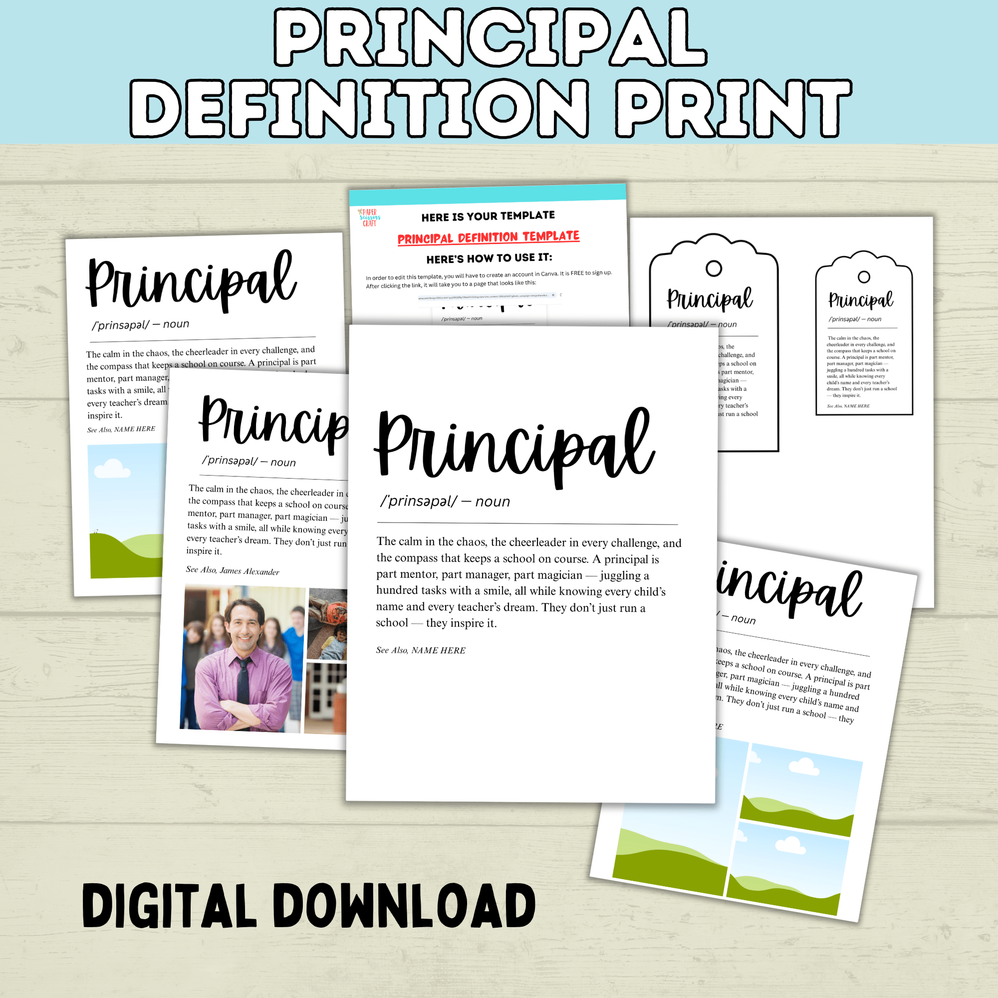 Principal Gift | Principal Day | Principal Appreciation | Principal Office | Principal Card | School Principal | School Gift | Office Decor