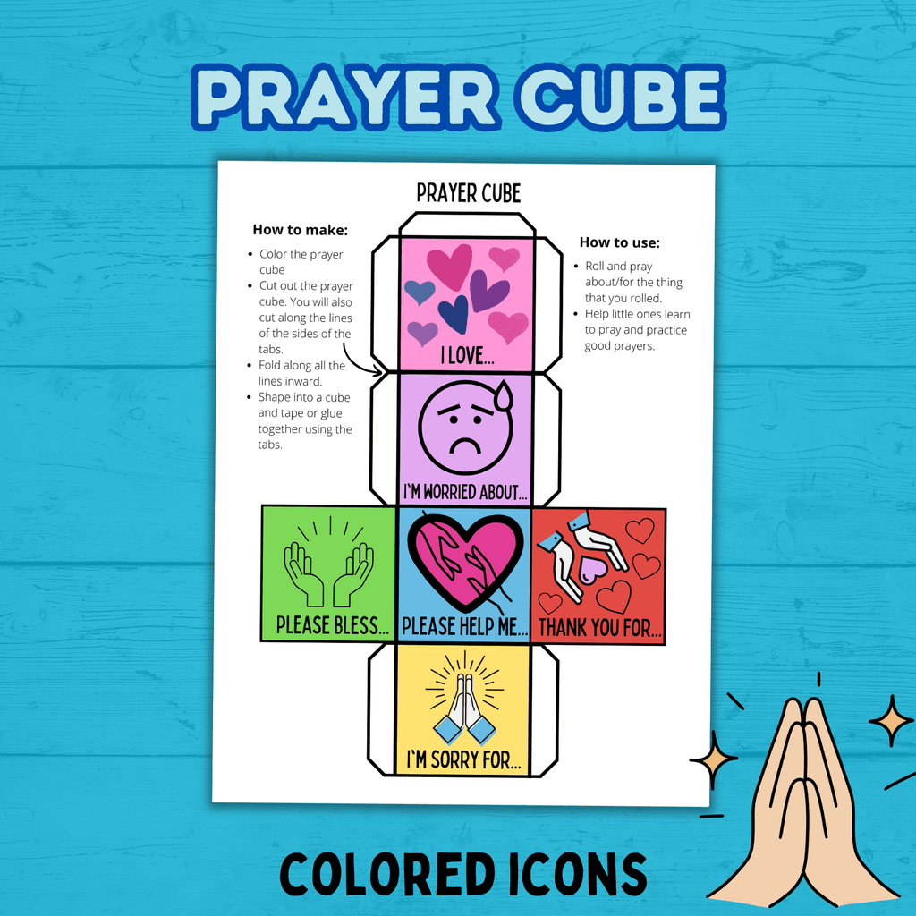 Prayer Cube Craft | Prayer Activities | Kids Crafts