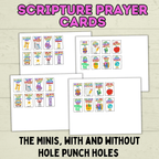 Back to School Prayer Cards, Scripture Verse Cards, Christian cards, Kids Prayer Card, First Day of School, Lunchbox Cards, Mini Prayer Card