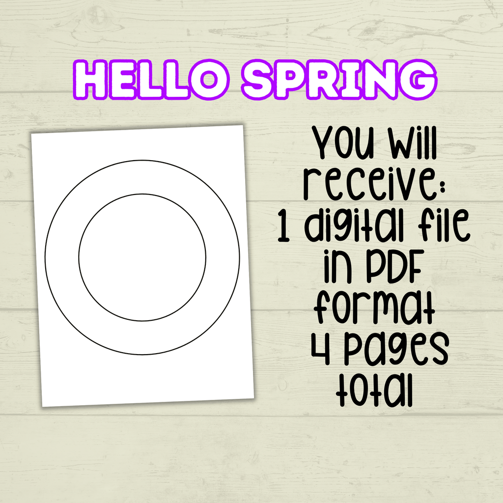 Jesus Spring Wreath, Cut and Paste, Sunday School Craft, Homeschool, With Jesus We Bloom, VBS