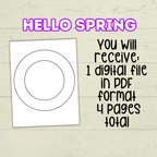 Jesus Spring Wreath, Cut and Paste, Sunday School Craft, Homeschool, With Jesus We Bloom, VBS