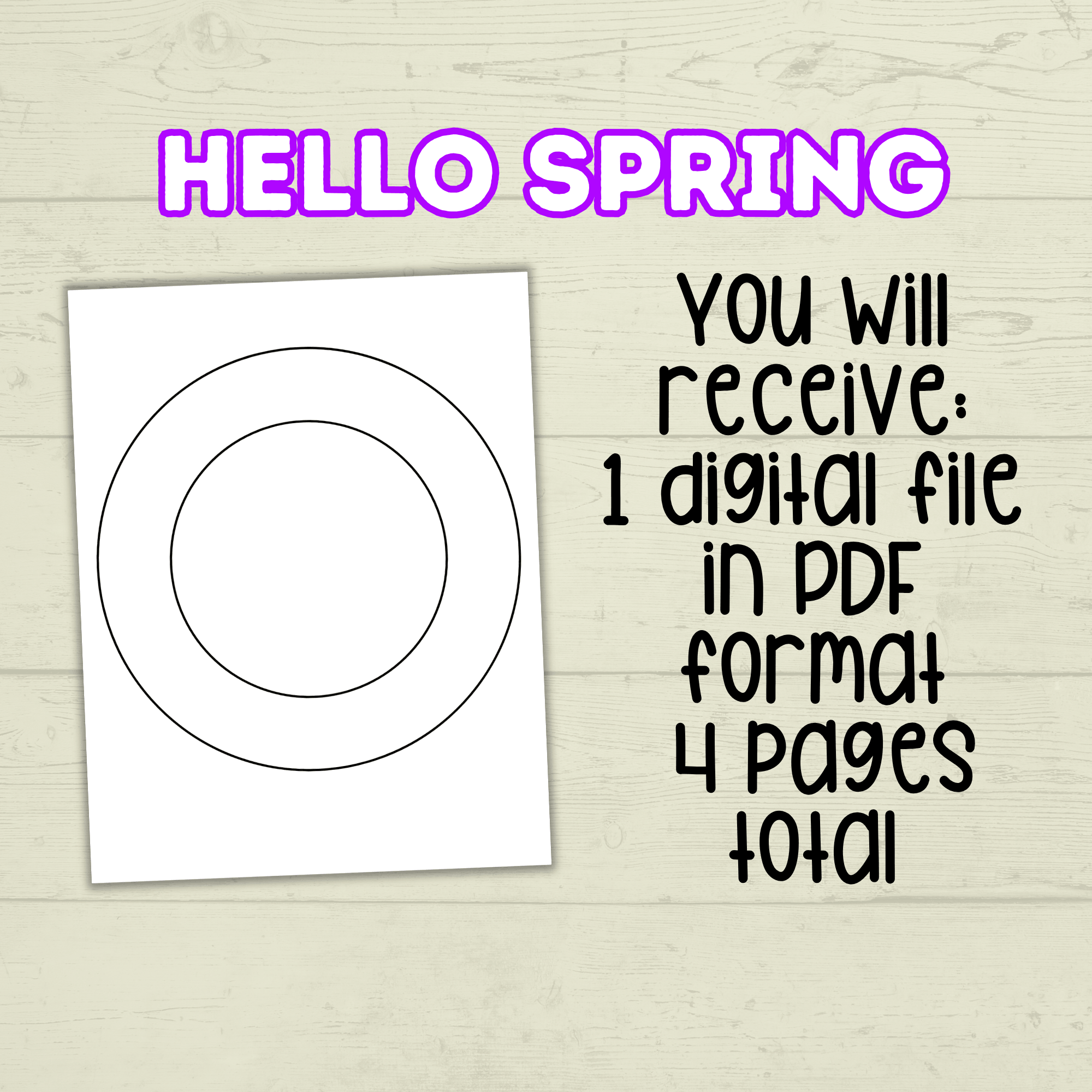 Jesus Spring Wreath, Cut and Paste, Sunday School Craft, Homeschool, With Jesus We Bloom, VBS