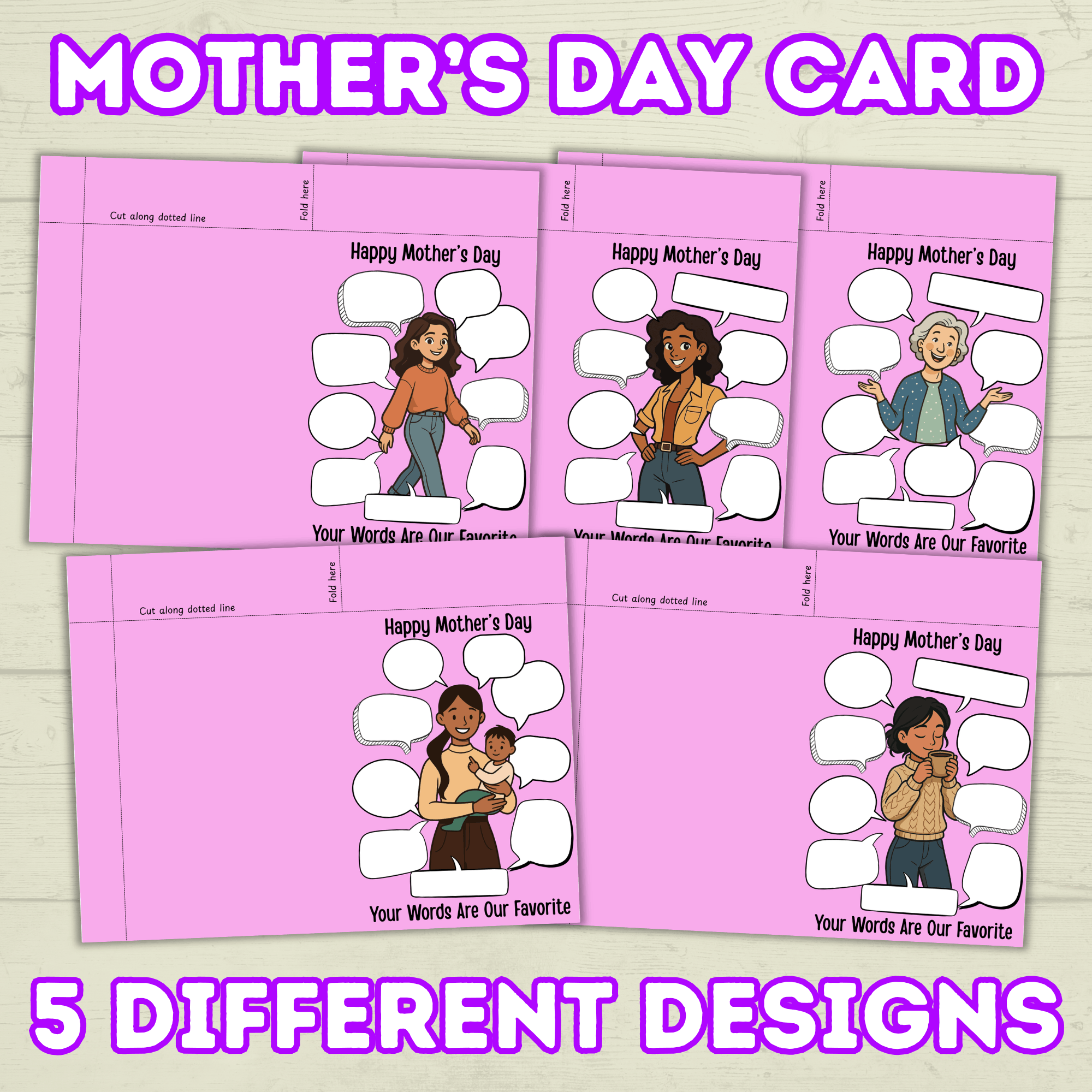 Funny Mother's Day Card, Mother Quote, Mom Quotes, What Mom Says, Humor Mom Card, Mom Gift, Family Card, Wife Card, Card from Siblings
