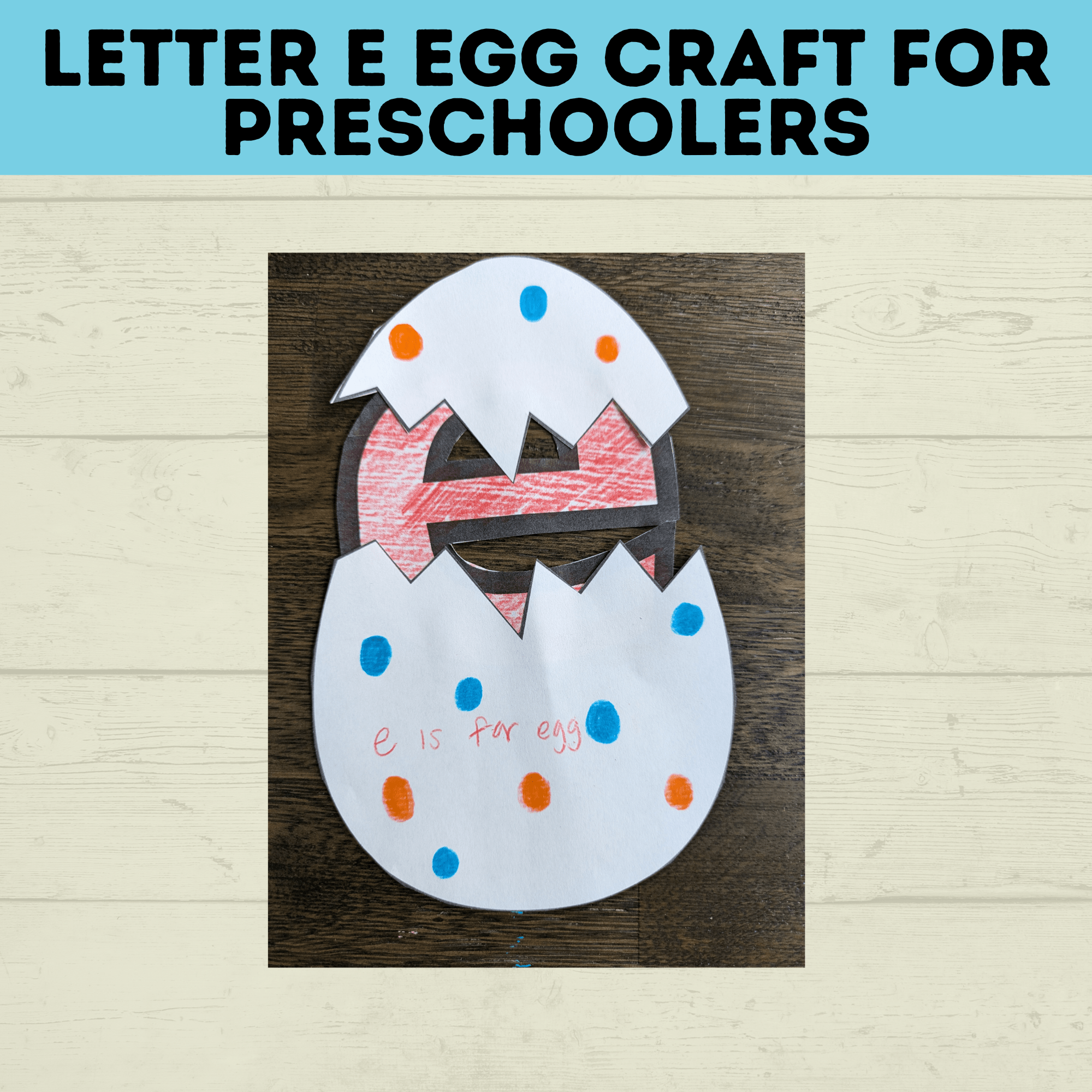 Letter E Egg Craft for Kids | Kids Crafts | Toddler Crafts | Preschool Crafts | Letter Crafts | Alphabet Crafts | PDF download |