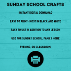 Sunday School Activities | Sunday School Crafts Bundle | Sunday School Lesson | Sunday School Printable | Bible Activities for Kids | VBS |