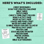Ultimate Christ Printables Pack for Kids | Christ Printables | Christ Crafts | Prayer Crafts | Church Crafts | Sunday School | Christ